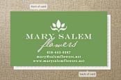 "Abstract Bloom" - Business Cards in Grass Green by amanda cunningham - Front