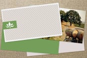 "Abstract Bloom" - Business Cards in Grass Green by amanda cunningham - Back of Card Options