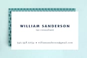 "Bold and Basic" - Business Cards in Navy by Alethea and Ruth - Front