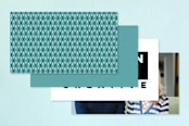 "Bold and Basic" - Business Cards in Navy by Alethea and Ruth - Back of Card Options