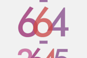"Bright Numbers" - Business Cards in Cyan by Avie Designs - Detail