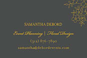 "Elegant Floral" - Business Cards in Sunflower by Kimberly FitzSimons - Detail