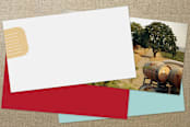 "Band Aid" - Business Cards in Crimson by Sheila Sunaryo - Back of Card Options