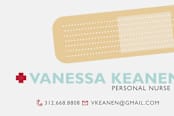 "Band Aid" - Business Cards in Crimson by Sheila Sunaryo - Detail