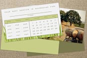 "Blades of Grass" - Business Cards in Wheatgrass by Jennifer Postorino - Back of Card Options