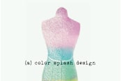 "Color Splash" - Business Cards in Lilac by Lea O. - Detail
