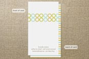 "Colorful Impression" - Business Cards in Seafoam by Robert True of Waui Design - Front