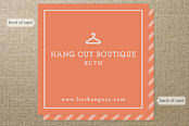 "Corner Boutique" - Business Cards in Orange Whip by Monica Tuazon - Front