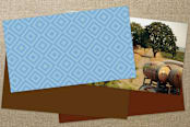 "JK Photography" - Business Cards in Powder Blue by Sheila Sunaryo - Back of Card Options