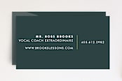 "Virtuoso" - Business Cards in Bumblebee by Marabou Design - Front