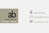"Monogram Logo" - Business Cards in Mocha by R studio - Detail