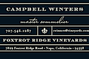 "Vintner" - Business Cards in Navy by Olivia Raufman - Detail