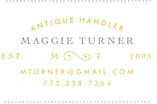 "Chic & Antique" - Business Cards in Gold by Morgan Ramberg - Detail
