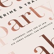 "Laud" - Baby Shower Invitations in Pink Lemonade by Jennifer Lew - Detail