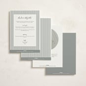 "Swan Shower" - Baby Shower Invitations in Charcoal by Megan Davis - Back of Card Options