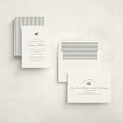 "Swan Shower" - Baby Shower Invitations in Charcoal by Megan Davis - Assembled