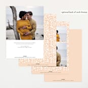 "Little Pumpkin" - Baby Shower Invitations in Peach by Paper Sun Studio - Back of Card Options