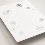 "Snowflakes" - Baby Shower Invitations in Glacier by Baumbirdy - Detail