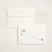"Snowflakes" - Baby Shower Invitations in Glacier by Baumbirdy - FREE Recipient Addressing