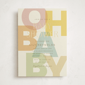 "Layers" - Baby Shower Invitations in Pastel by Ellen Schlegelmilch - Front