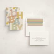 "Layers" - Baby Shower Invitations in Pastel by Ellen Schlegelmilch - Assembled