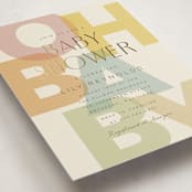 "Layers" - Baby Shower Invitations in Pastel by Ellen Schlegelmilch - Detail