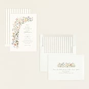 "Meadow flowers" - Baby Shower Invitations in Vanilla by Jennifer Wick - Assembled