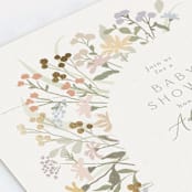 "Meadow flowers" - Baby Shower Invitations in Vanilla by Jennifer Wick - Detail