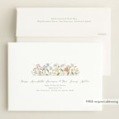 "Meadow flowers" - Baby Shower Invitations in Vanilla by Jennifer Wick - FREE Recipient Addressing