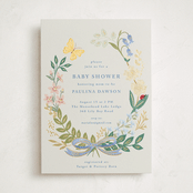 "Baby Flora" - Baby Shower Invitations in Sky by Petra Kern - Front