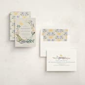 "Baby Flora" - Baby Shower Invitations in Sky by Petra Kern - Assembled