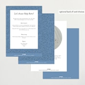 "Baby Vines" - Baby Shower Invitations in Sky by Alethea and Ruth - Back of Card Options