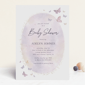 "Fabled" - Baby Shower Invitations in Blush by Jelena Vuletic - Front