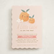 "little cutie oranges" - Baby Shower Invitations in Peach by Karidy Walker - Front
