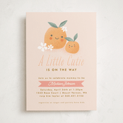 "little cutie oranges" - Baby Shower Invitations in Peach by Karidy Walker - Front