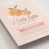 "little cutie oranges" - Baby Shower Invitations in Peach by Karidy Walker - Detail