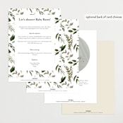 "Classic Love" - Baby Shower Invitations in Vanilla by Susan Moyal - Back of Card Options