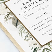 "Classic Love" - Baby Shower Invitations in Vanilla by Susan Moyal - Detail