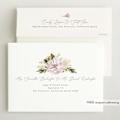 "Floral Wisp" - Baby Shower Invitations in Lavender by Susan Moyal - FREE Recipient Addressing