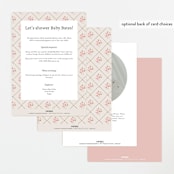 "Victorian" - Baby Shower Invitations in Versailles by Claudia Orengo - Back of Card Options