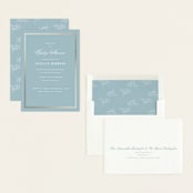 "Polished" - Baby Shower Invitations in Powder Blue by Jennifer Postorino - Assembled