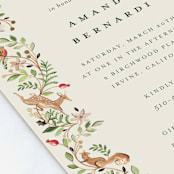 "Highlands" - Baby Shower Invitations in Peach Pie by Sarah Knight - Detail