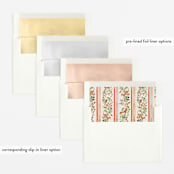 "Highlands" - Baby Shower Invitations in Peach Pie by Sarah Knight - Envelope Liner Options