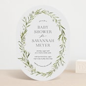 "Aveline" - Baby Shower Invitations in Diamond by Kate Ahn - Front