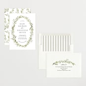 "Aveline" - Baby Shower Invitations in Diamond by Kate Ahn - Assembled
