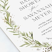 "Aveline" - Baby Shower Invitations in Diamond by Kate Ahn - Detail