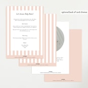"Sweetheart" - Baby Shower Invitations in Blush by Paper Raven Co. - Back of Card Options