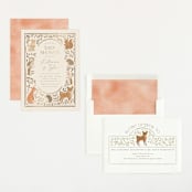 "Woodland storybook" - Baby Shower Invitations in Ecru by Creo Study - Assembled