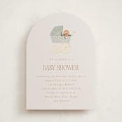 "Waiting for a sibling" - Baby Shower Invitations in Sea Fog by Erin Kessler - Front