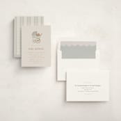 "Waiting for a sibling" - Baby Shower Invitations in Sea Fog by Erin Kessler - Assembled